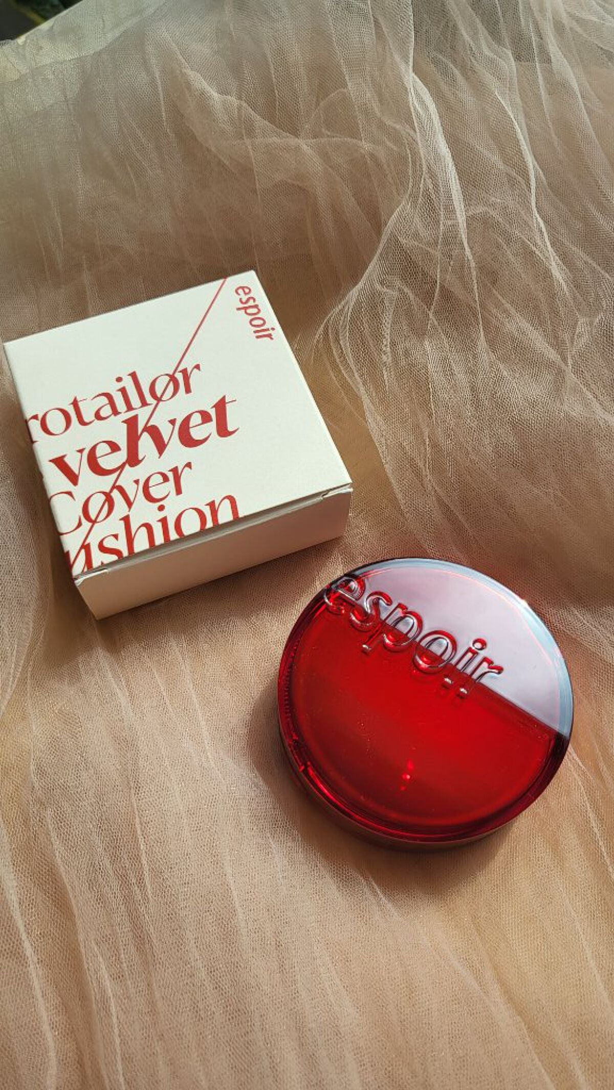 プロテーラービーベルベットカバークッション/espoir/クッションファンデーションを使ったクチコミ(2枚目)