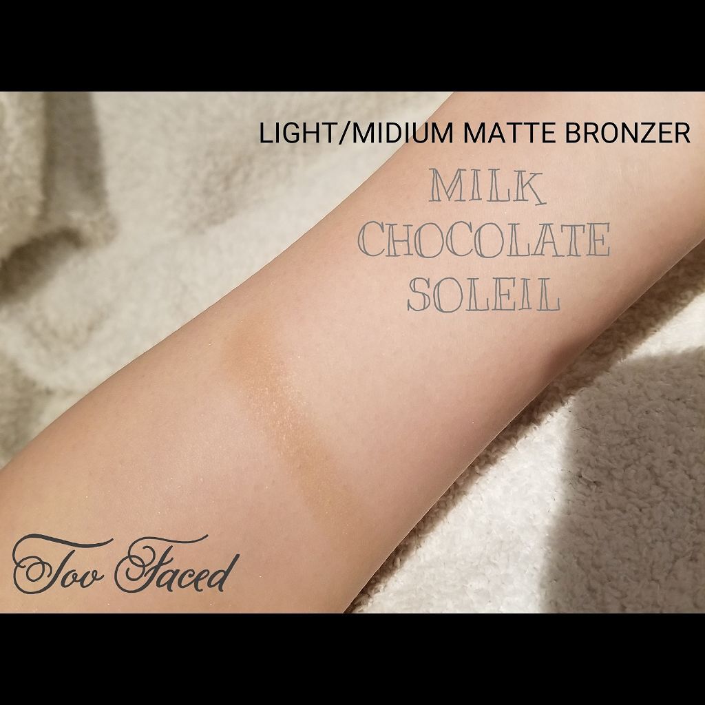 ミルクチョコレート ソレイユ ロングウェア マット ブロンザー/Too Faced/ブロンザーを使ったクチコミ（3枚目）