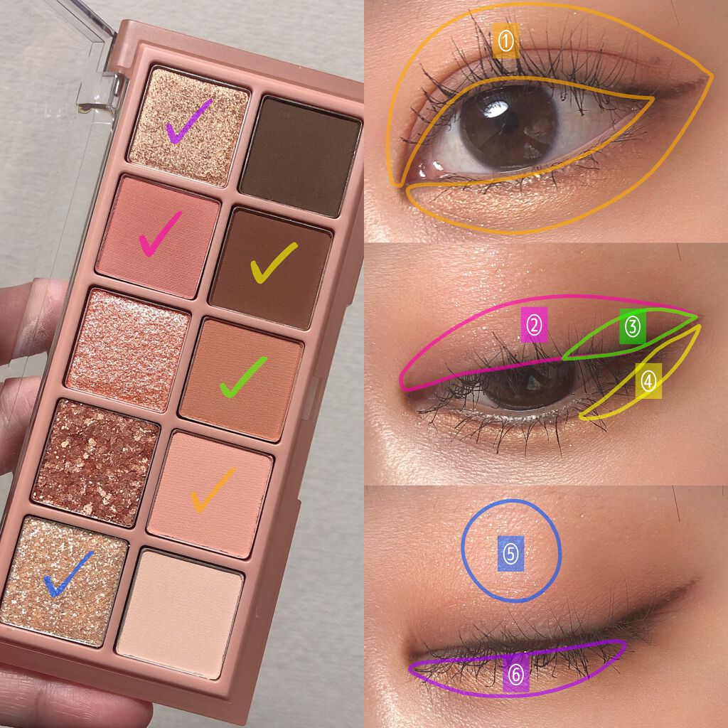 ベターザンパレット/rom&nd/アイシャドウパレットを使ったクチコミ(6枚目)