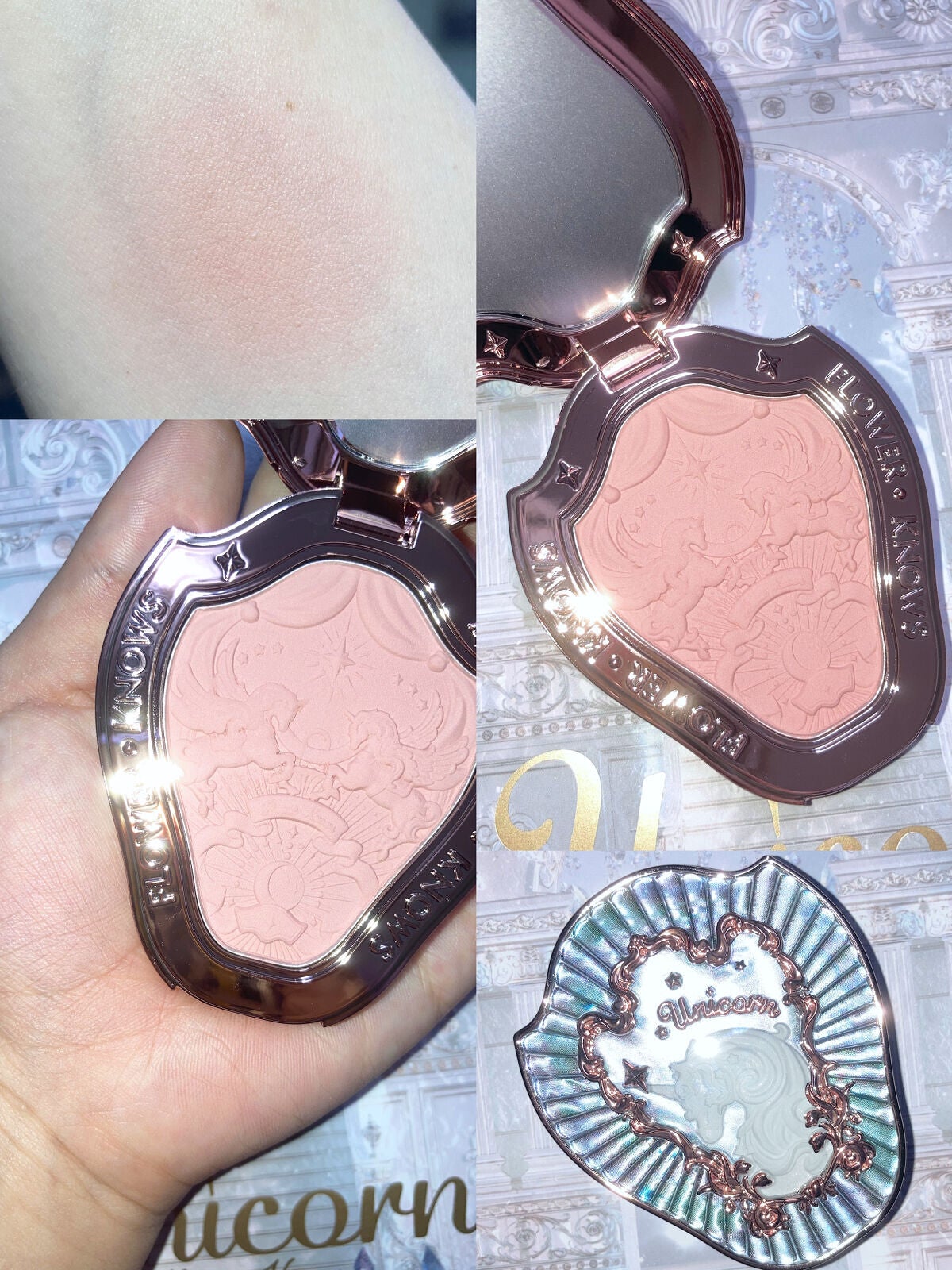 ユニコーンシリーズ チークブラッシュ/FlowerKnows/パウダーチークを使ったクチコミ(3枚目)