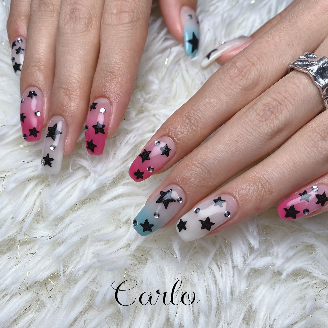 YUKA on LIPS 「.☆★..#nail#nailist#ネイル#ネイリスト#ネイ..」(1枚目)