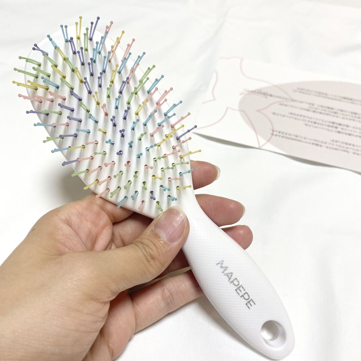 デタングリングブラシミニ/マペペ/ヘアブラシを使ったクチコミ（2枚目）