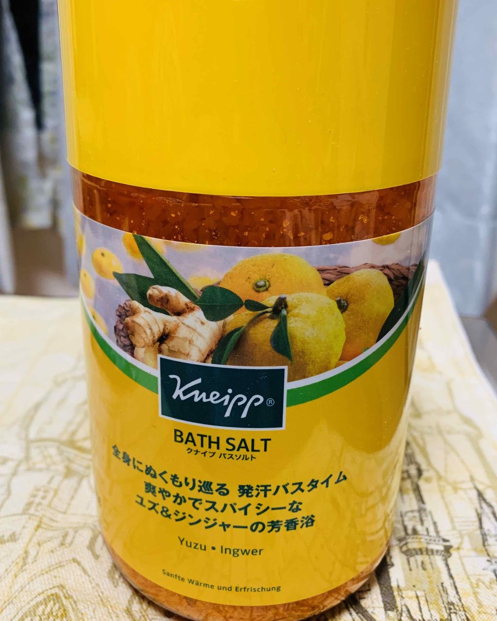 クナイプ バスソルト ユズ＆ジンジャーの香り/クナイプ/無機塩系入浴剤を使ったクチコミ（2枚目）