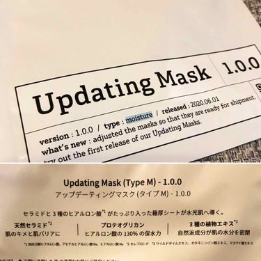 Updating Mask 1.0.0 Type T（毛穴対策）／tension 1セット5枚入り/meol/シートマスク・パックを使ったクチコミ（2枚目）