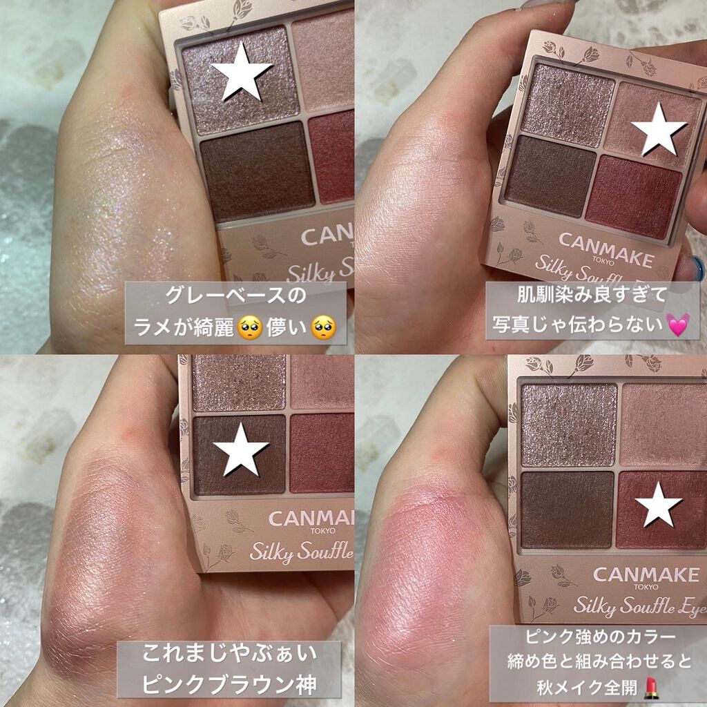 シルキースフレアイズ（マットタイプ）/キャンメイク/アイシャドウパレットを使ったクチコミ（2枚目）