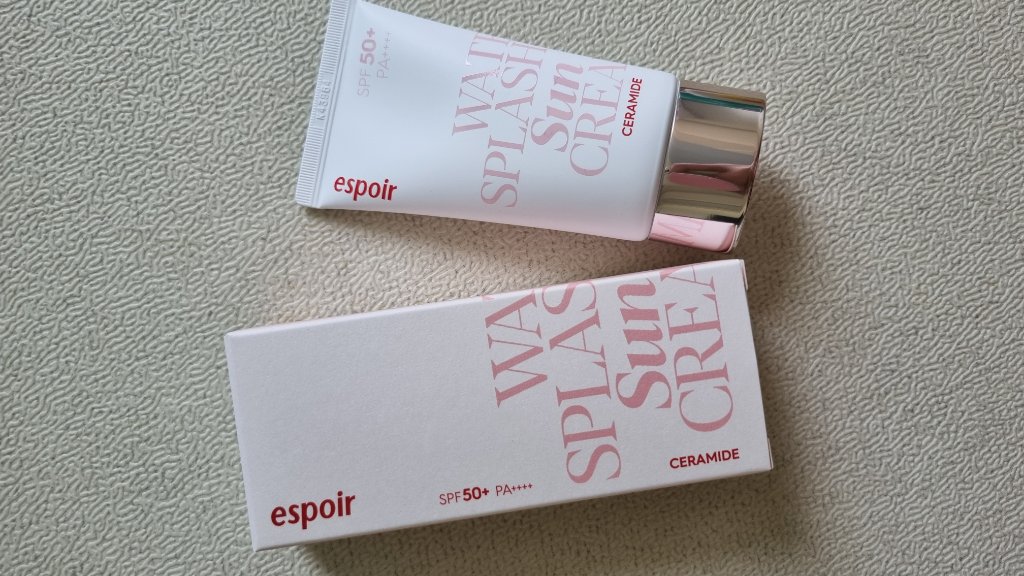ウォータースプラッシュサンクリーム セラミド/espoir/日焼け止めクリームを使ったクチコミ（3枚目）