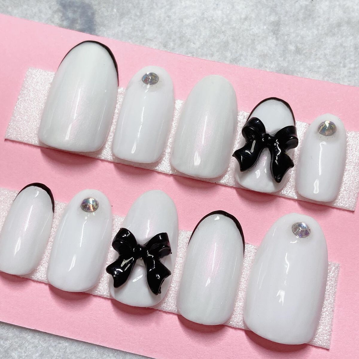 ARKEY TOKYO BIG LOVE たぁさんプロデュースパールカラーのクチコミ「ネイルチップ💅

@taa20203 さんプロデュースのパールジェル使用♡
@arkeytok.....」（2枚目）