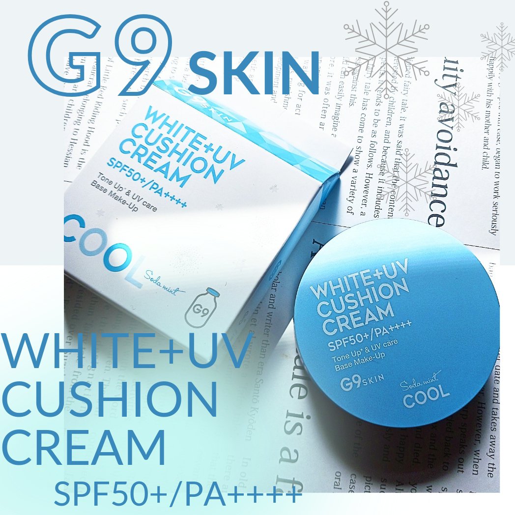 WHITE +UV CUSHION CREAM #COOL/G9SKIN/日焼け止めクリームを使ったクチコミ（1枚目）
