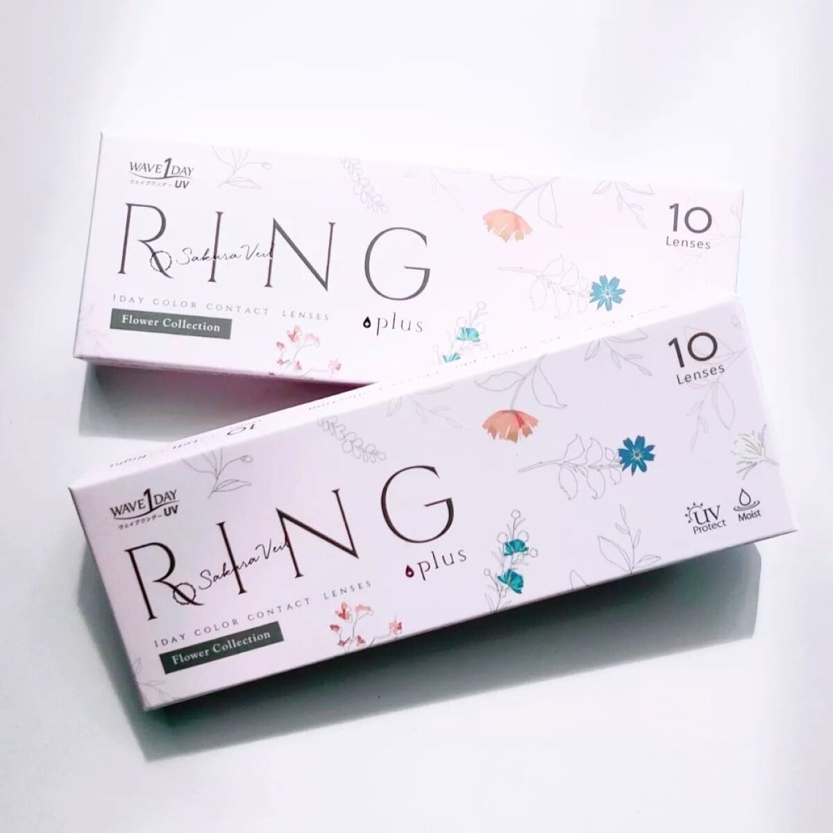 WAVEワンデー UV リング プラス フラワーコレクション/WAVE/ワンデー（１DAY）カラコンを使ったクチコミ（1枚目）