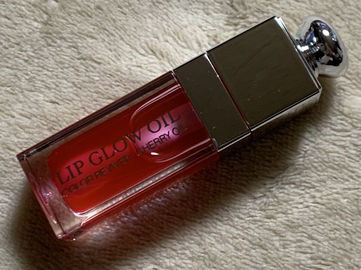 ディオール アディクト リップ グロウ オイル 015 チェリー/Dior/リップグロスを使ったクチコミ（3枚目）