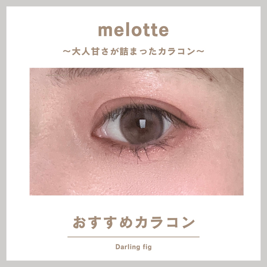 melotte 1day ダーリンフィグ/melotte/ワンデー（１DAY）カラコンを使ったクチコミ（1枚目）