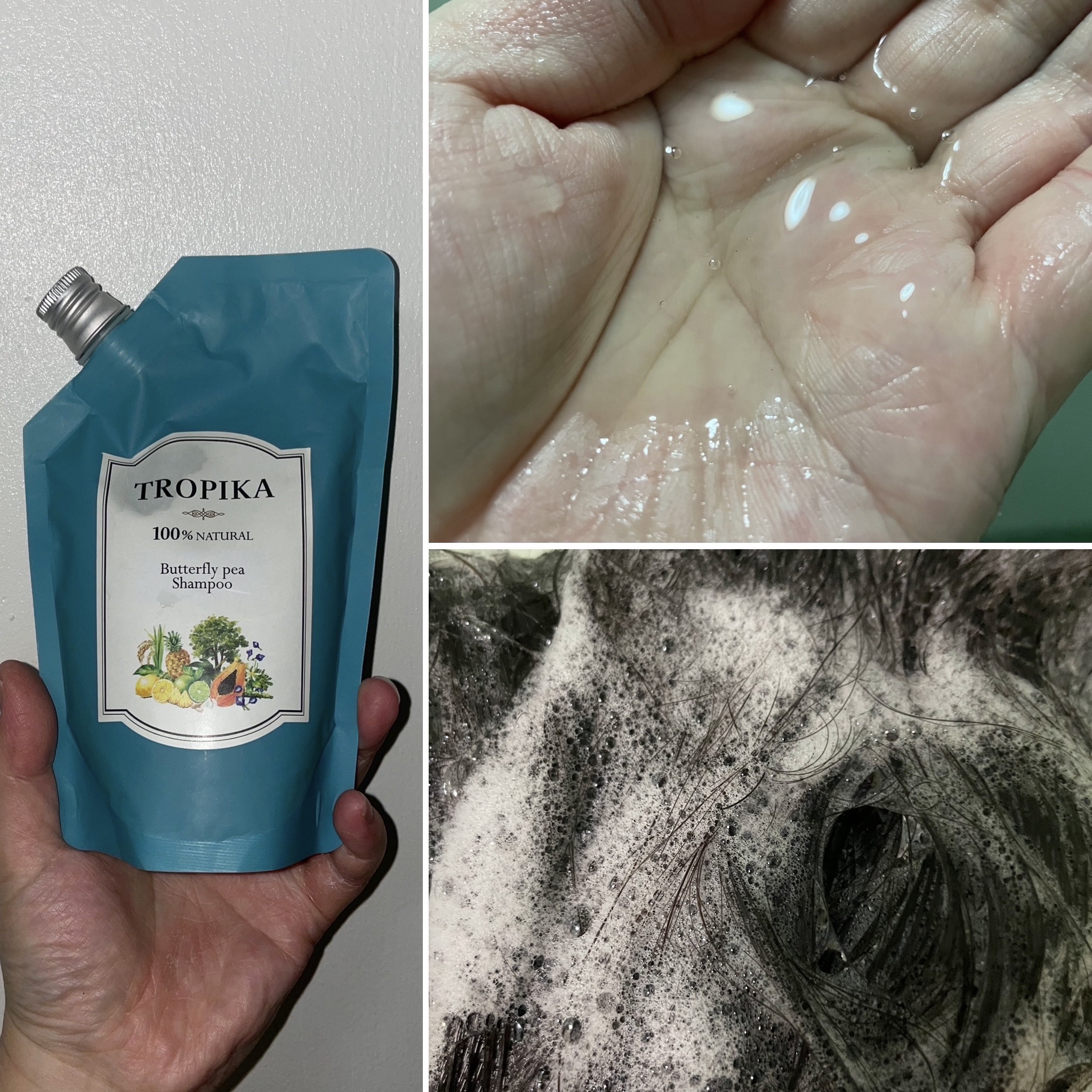 バタフライピーシャンプー/バタフライピーコンディショナー/TROPIKA/市販シャンプーを使ったクチコミ（3枚目）