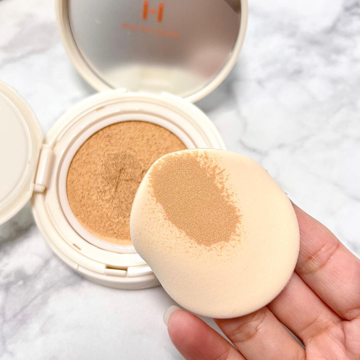 セカンドスキングロウクッション/hince/クッションファンデーションを使ったクチコミ(3枚目)