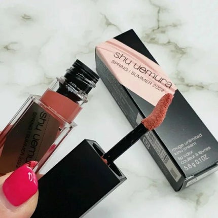 (旧)キヌルージュ クリーム/shu uemura/口紅を使ったクチコミ(2枚目)