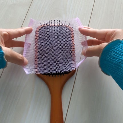 ブラシケアネット/DAISO/ヘアケアグッズを使ったクチコミ(5枚目)