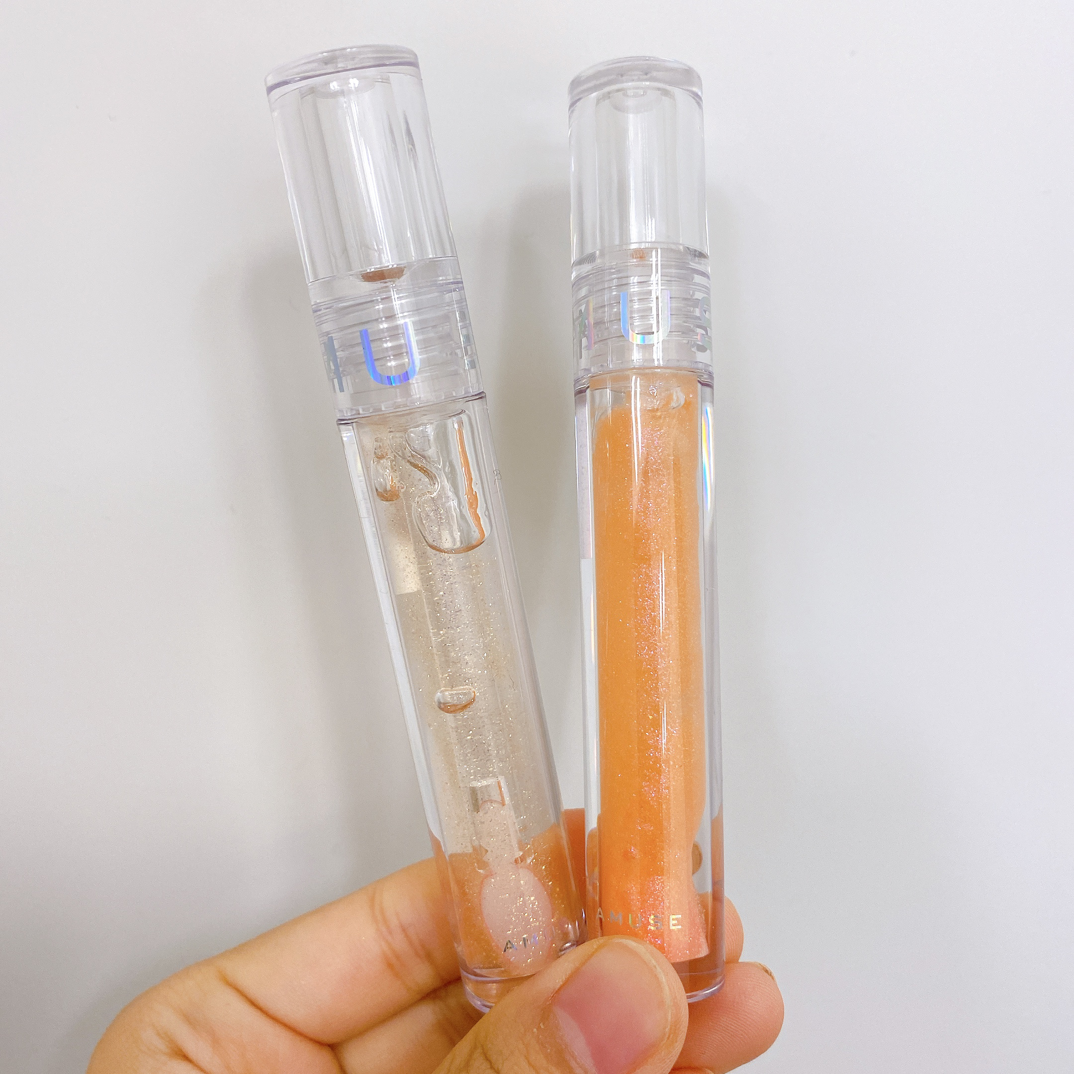 ハイビーム グロス 010 Nude Coral ヌードコーラル/AMUSE/リップグロスを使ったクチコミ（1枚目）