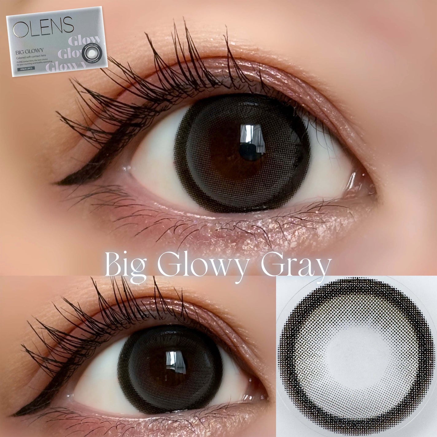 Eyelighter Glowy 1Month/OLENS/カラーコンタクトレンズを使ったクチコミ(3枚目)