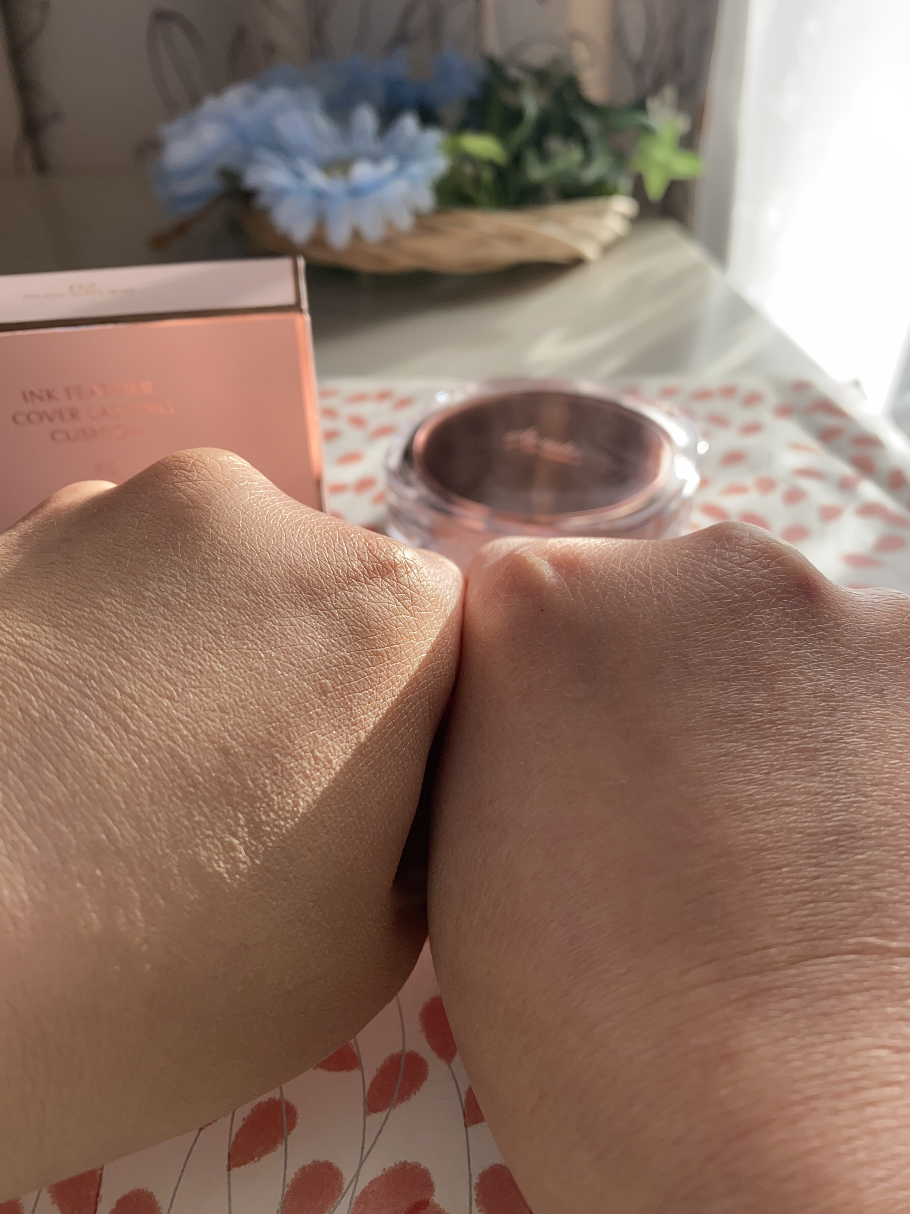 アリウル インクフェザーカバーラスティングクッション/Ariul/クッションファンデーションを使ったクチコミ（2枚目）