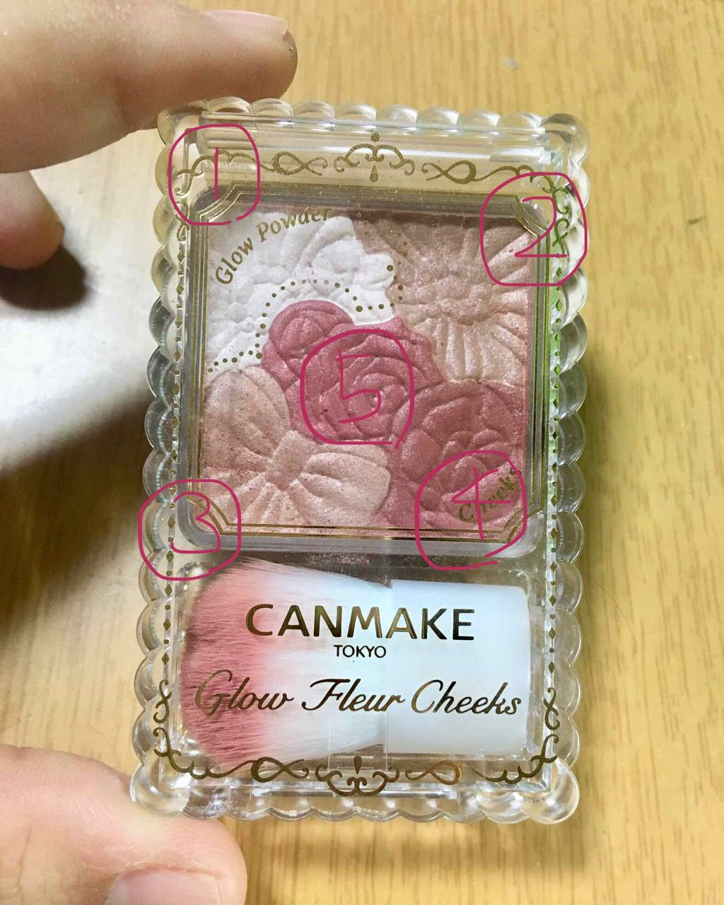 グロウフルールチークス/キャンメイク/パウダーチークを使ったクチコミ(2枚目)