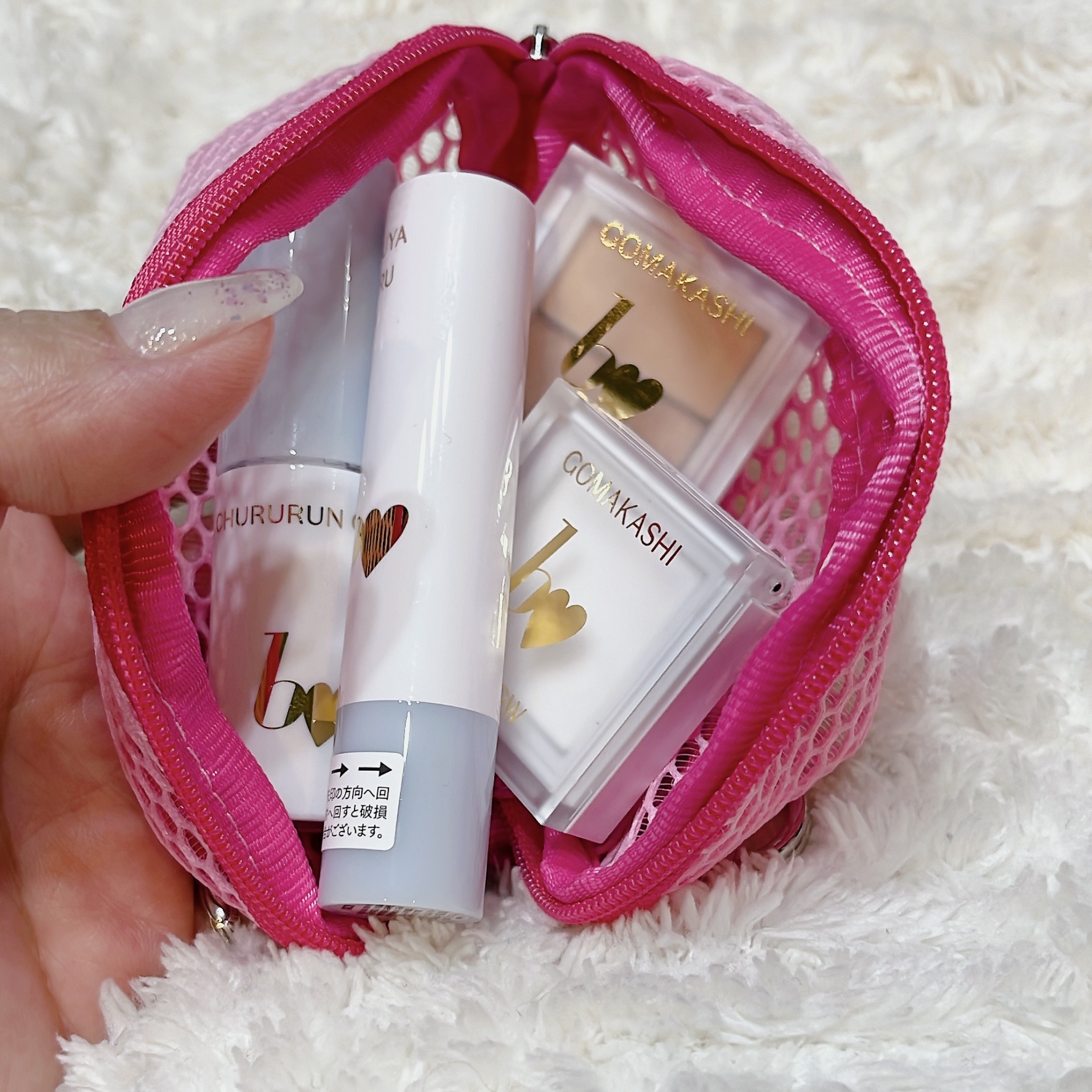 b idol×PLAZA メッシュポーチ/b idol/その他化粧小物を使ったクチコミ（3枚目）