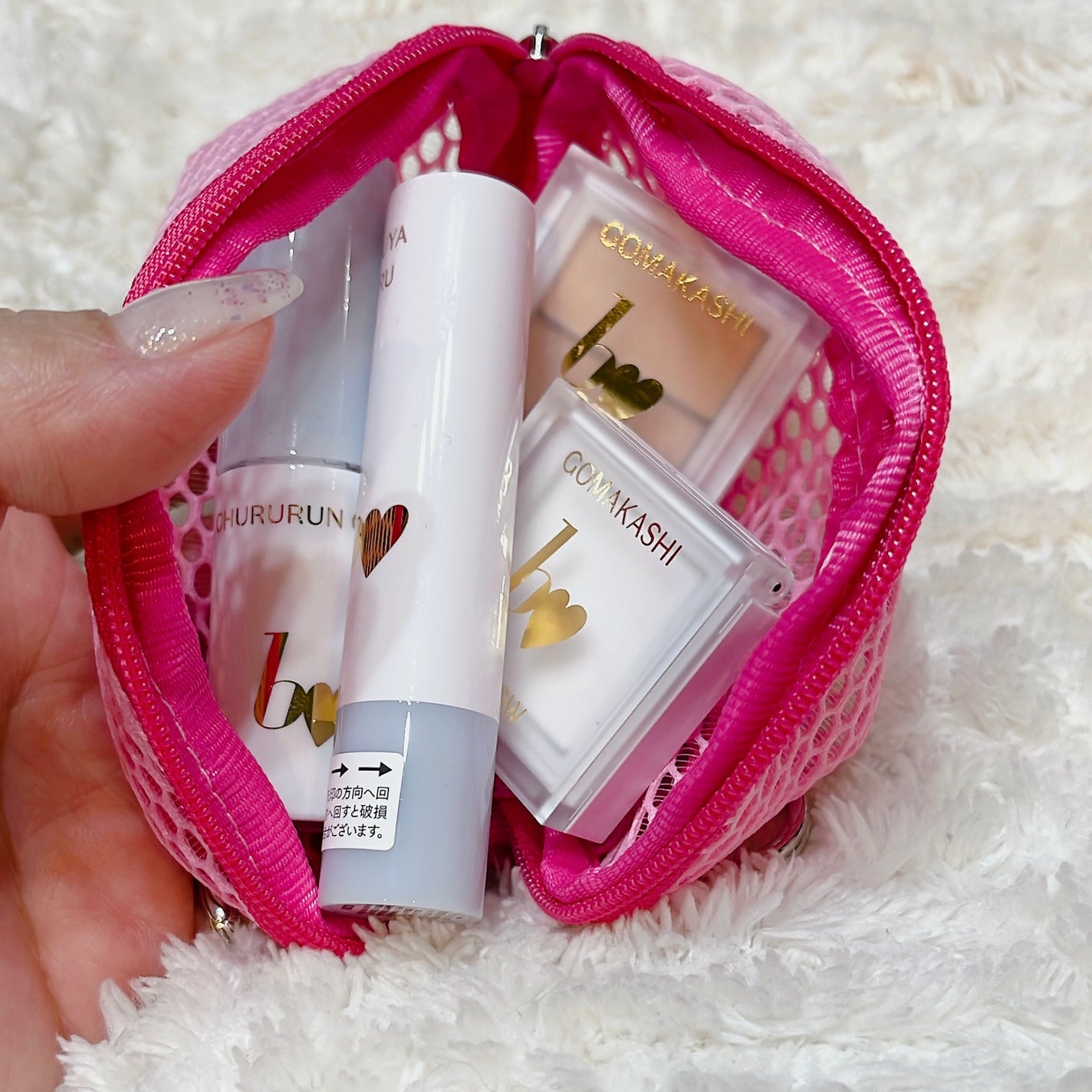 b idol×PLAZA メッシュポーチ/b idol/その他化粧小物を使ったクチコミ(3枚目)