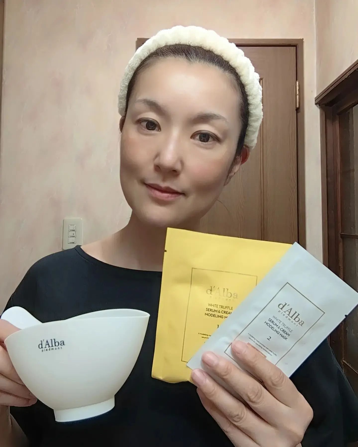 WHITE TRUFFLE SERUM & CREAM MODELING MASK/ダルバ/その他スキンケアを使ったクチコミ（2枚目）