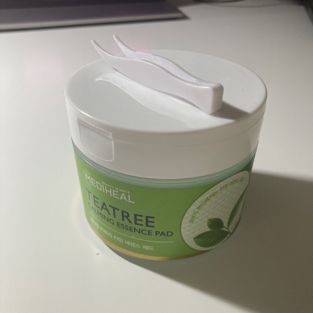 ティーツリーカーミングエッセンスパッド/MEDIHEAL/トナーパッドを使ったクチコミ（1枚目）