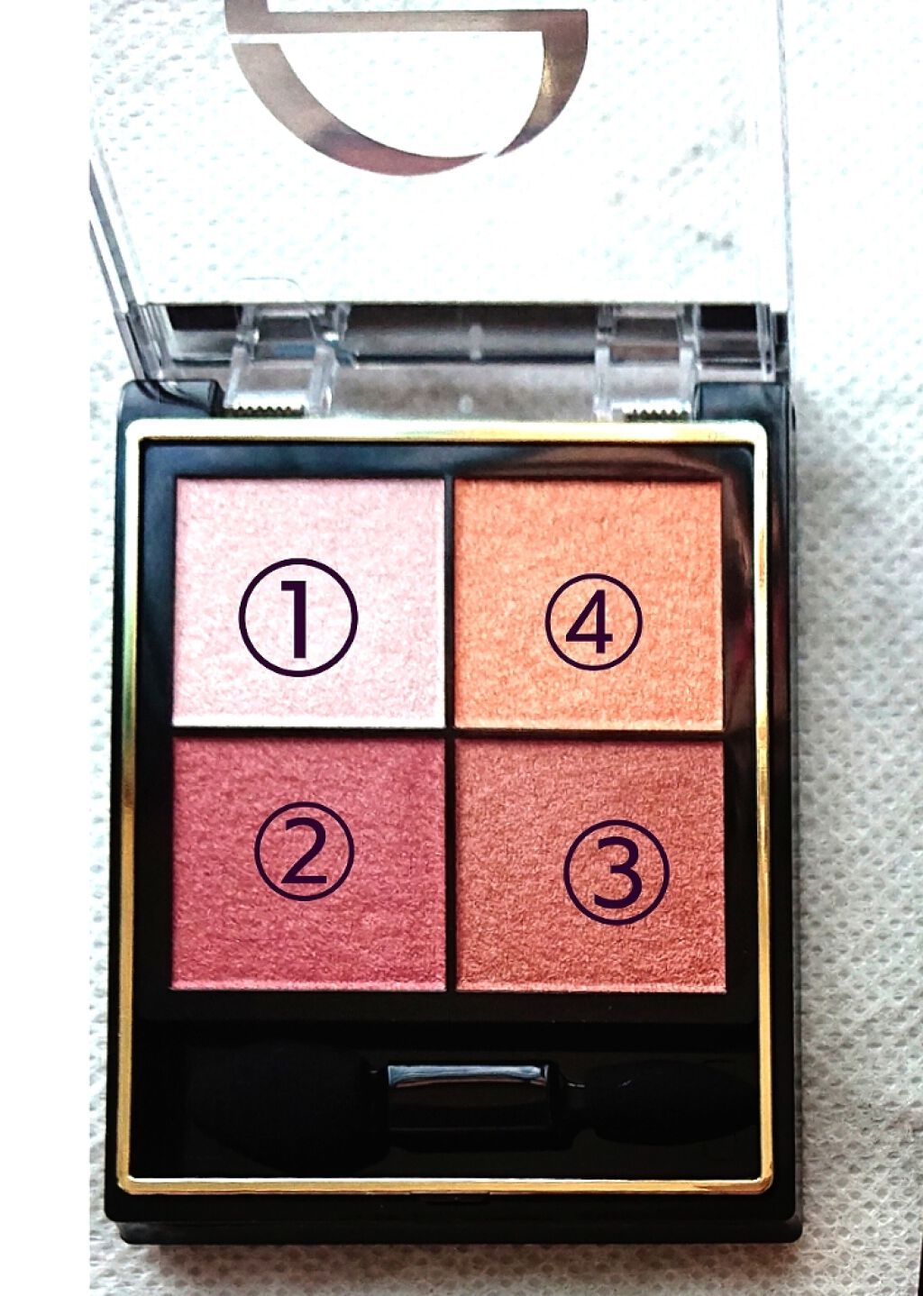 リアルクローズシャドウ/excel/アイシャドウパレットを使ったクチコミ（3枚目）