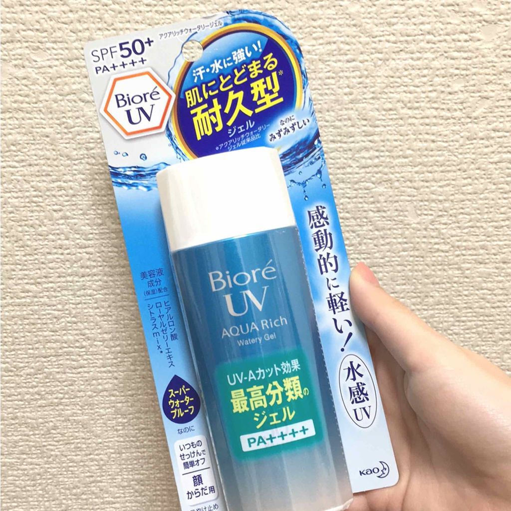 ビオレUV アクアリッチウォータリージェル /ビオレ/日焼け止め・UVケアを使ったクチコミ(1枚目)