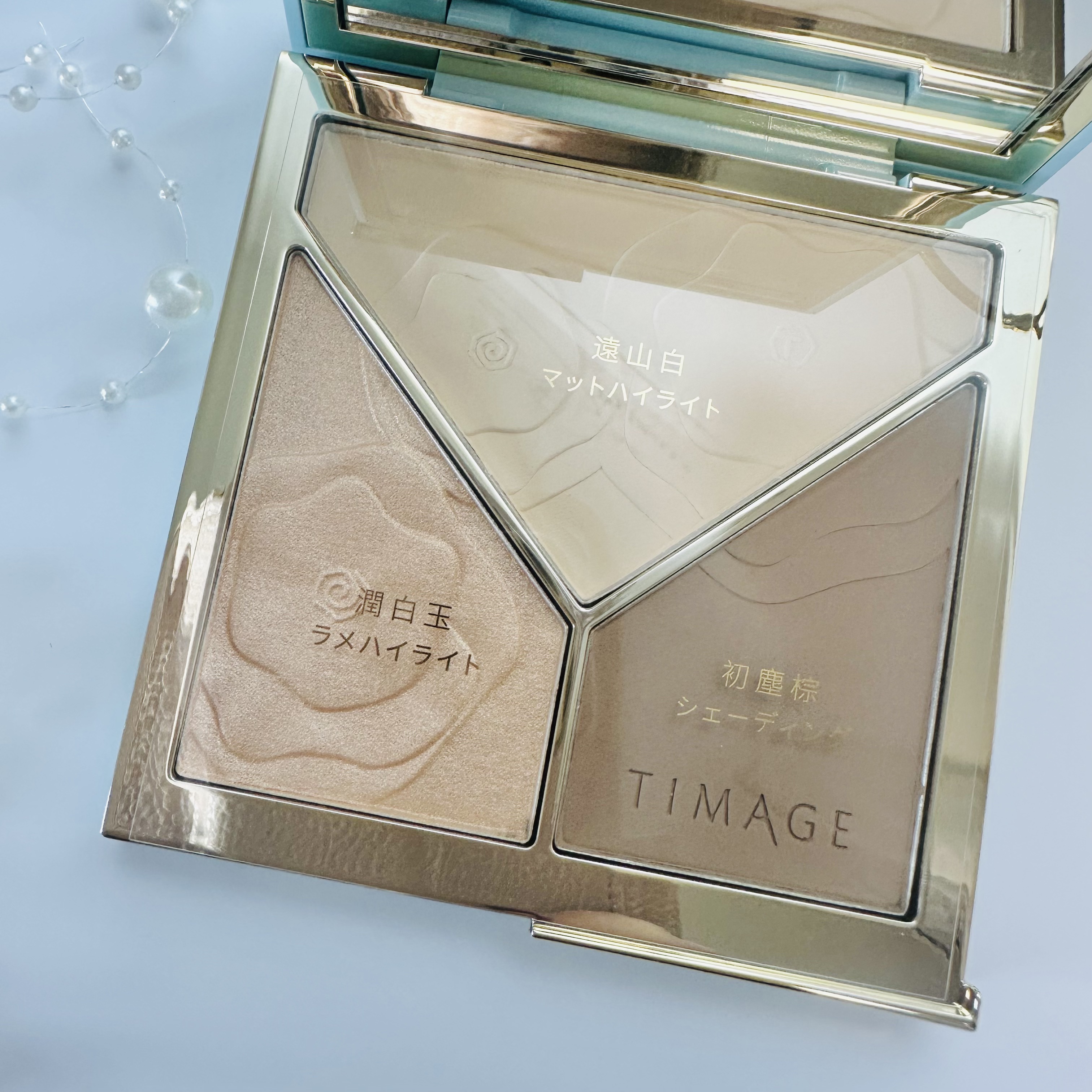ハイライトシェーディングパレット/TIMAGE/パウダーハイライトを使ったクチコミ（2枚目）