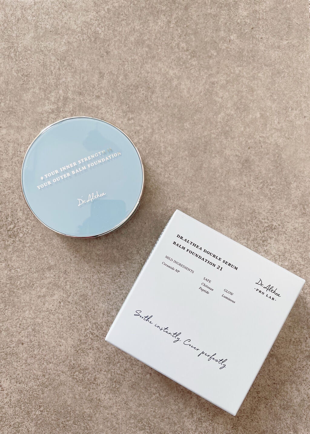 ダブル セラム バーム ファンデーション/Dr.Althea/クリーム・エマルジョンファンデーションを使ったクチコミ(2枚目)