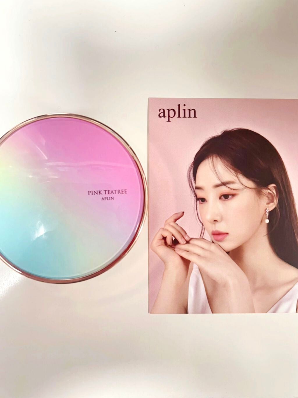 ピンクティーツリーカバークッション/APLIN/クッションファンデーションを使ったクチコミ(1枚目)