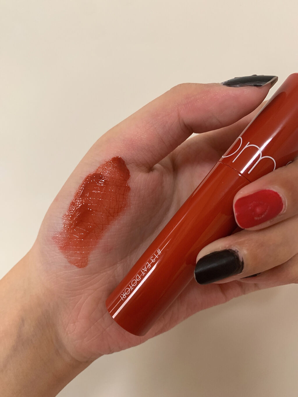 ジューシーラスティングティント/rom&nd/リップティントを使ったクチコミ（3枚目）