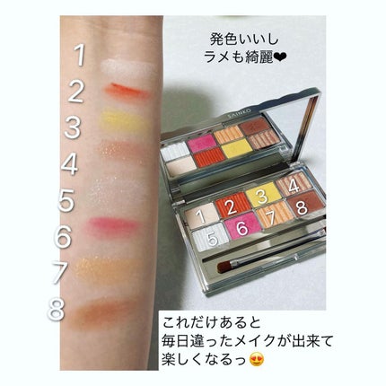 SAINKO ベルベットアイシャドウパレット #01 Meimei/SAINKO/アイシャドウパレットを使ったクチコミ(3枚目)