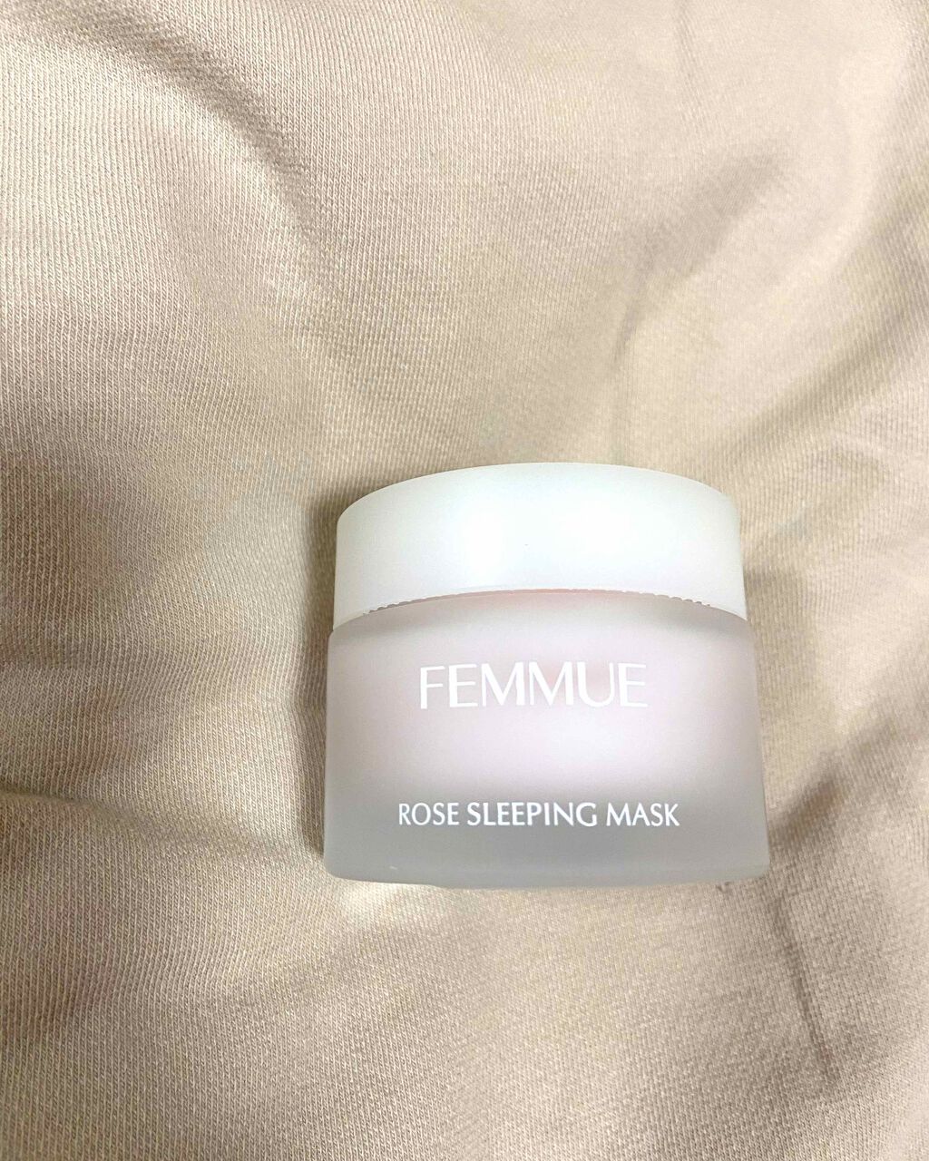 ローズウォーター スリーピングマスク/FEMMUE/フェイスクリームを使ったクチコミ（1枚目）