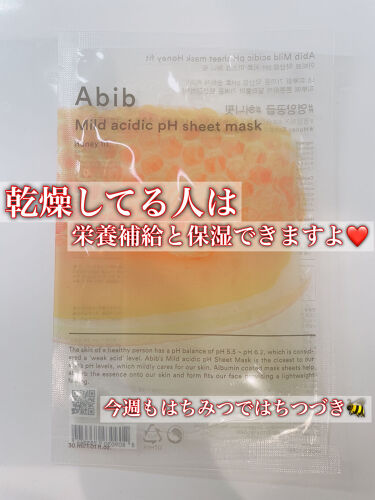 Mild  acidic pH sheet mask Honey fit/Abib /シートマスク・パックを使ったクチコミ（1枚目）