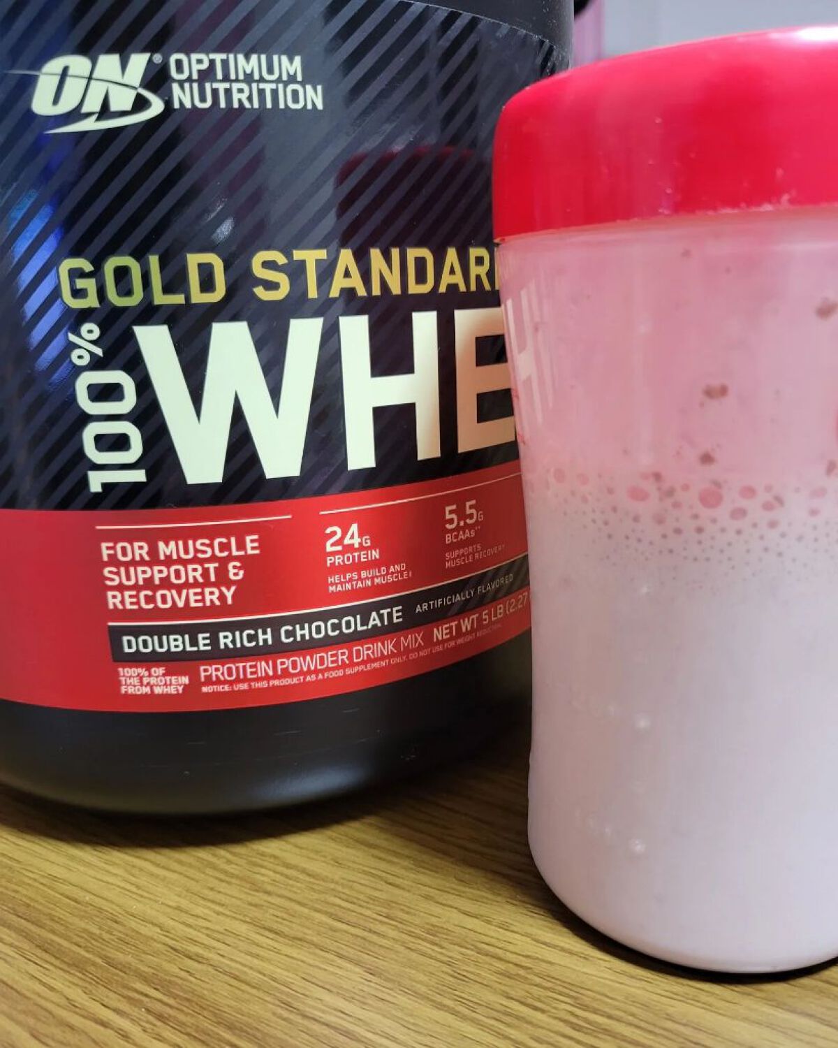 ゴールドスタンダード ホエイプロテイン/ゴールドスタンダード/ホエイプロテインを使ったクチコミ（2枚目）