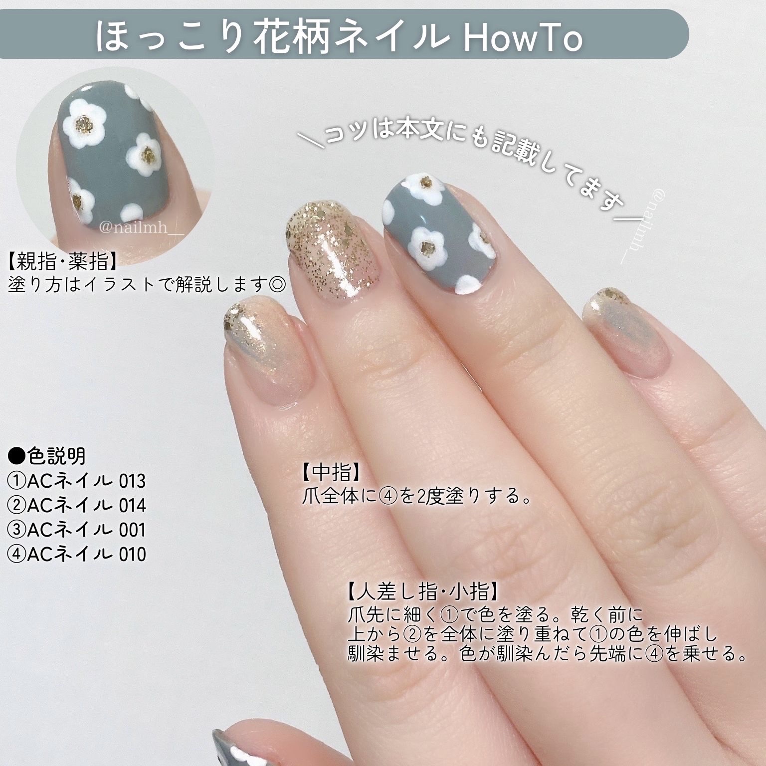 ACネイルエナメル 001G 濃密 白/セリア/マニキュアを使ったクチコミ（2枚目）