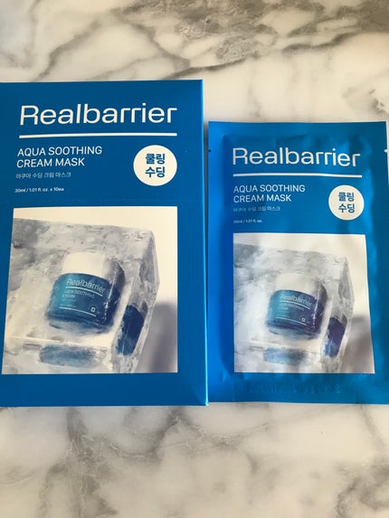 アクアスージングクリームマスク/Real Barrier/シートマスク・パックを使ったクチコミ(1枚目)