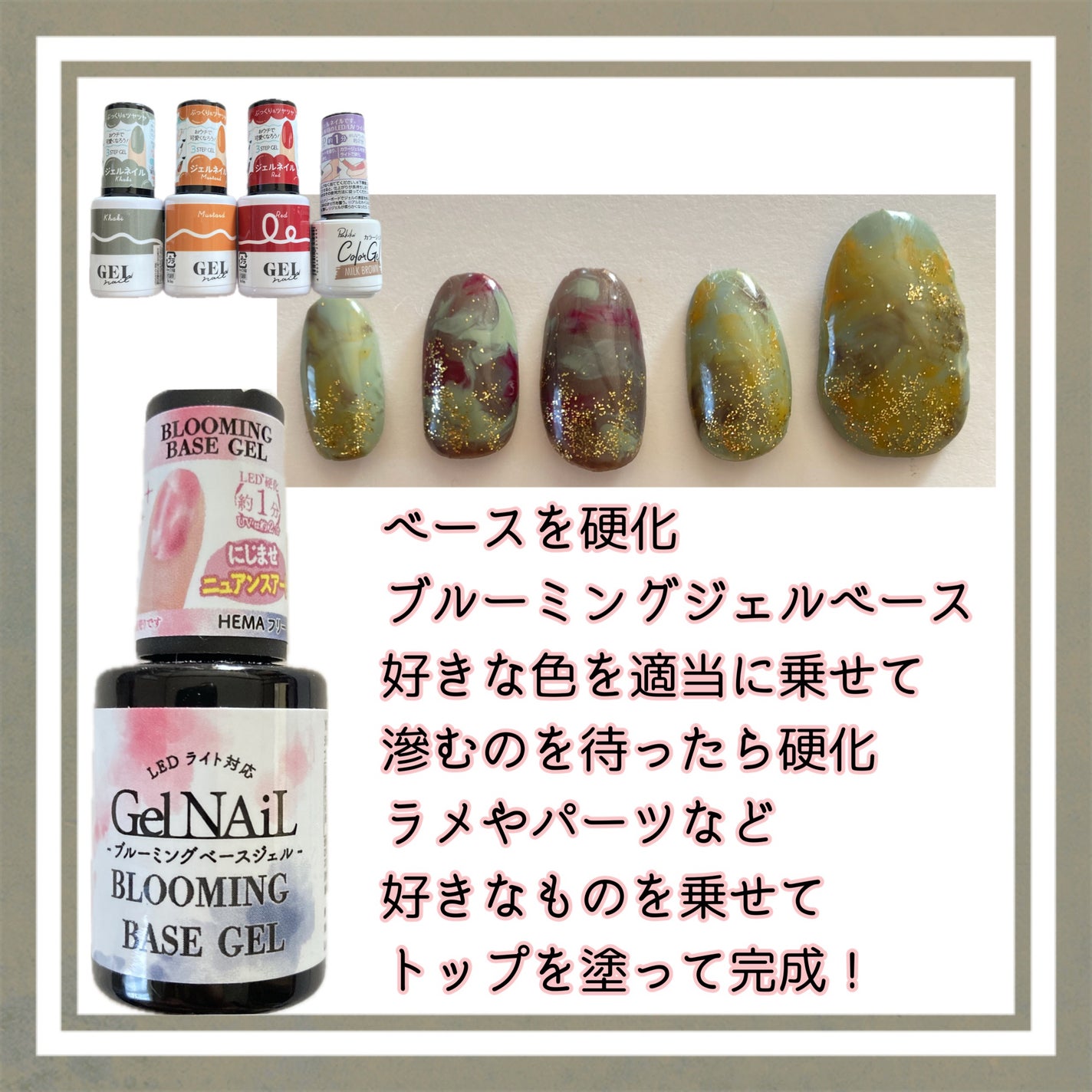 ジェルネイル(ライト対応)/セリア/ジェルネイルを使ったクチコミ(2枚目)