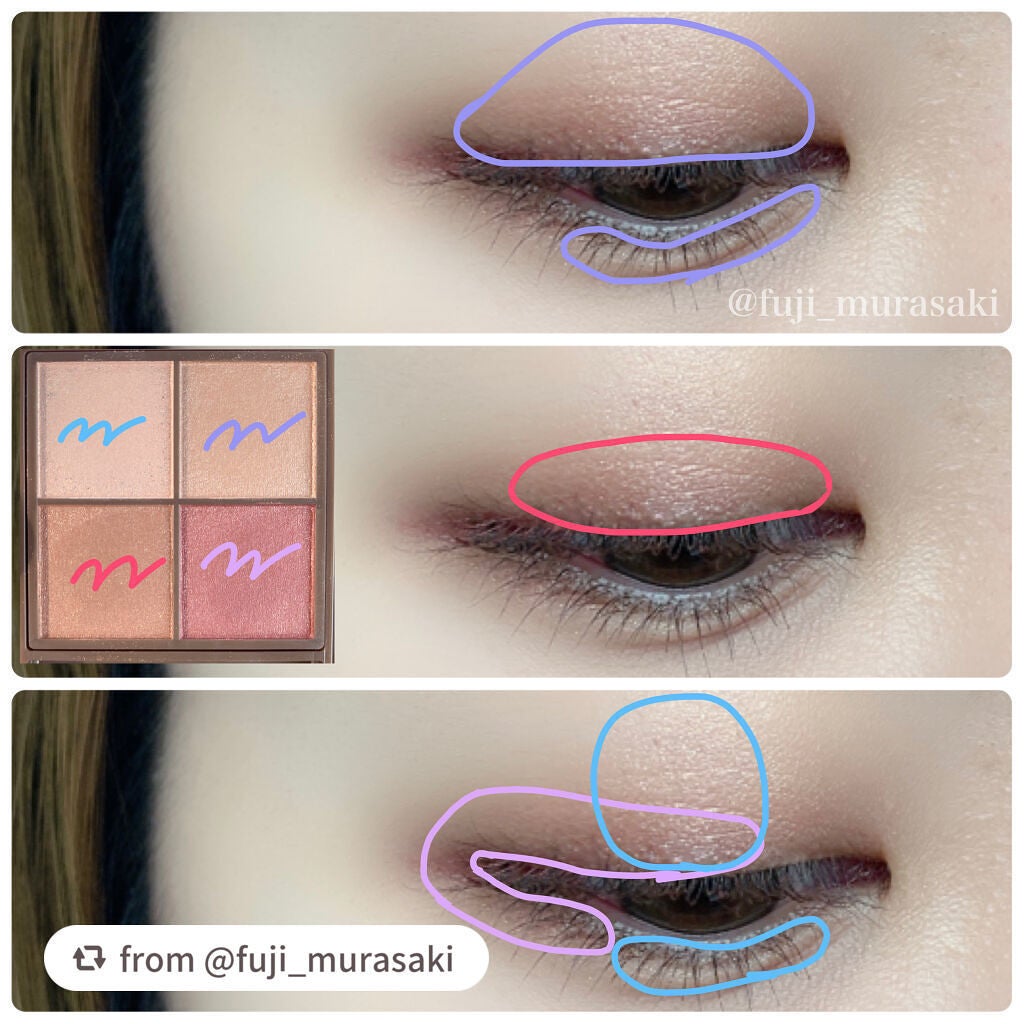 ニュアンスオンアイシャドウ/CEZANNE/アイシャドウパレットを使ったクチコミ(4枚目)