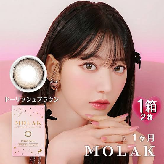 MOLAK 1month ドーリッシュブラウン/MOLAK/１ヶ月（１MONTH）カラコンを使ったクチコミ（1枚目）