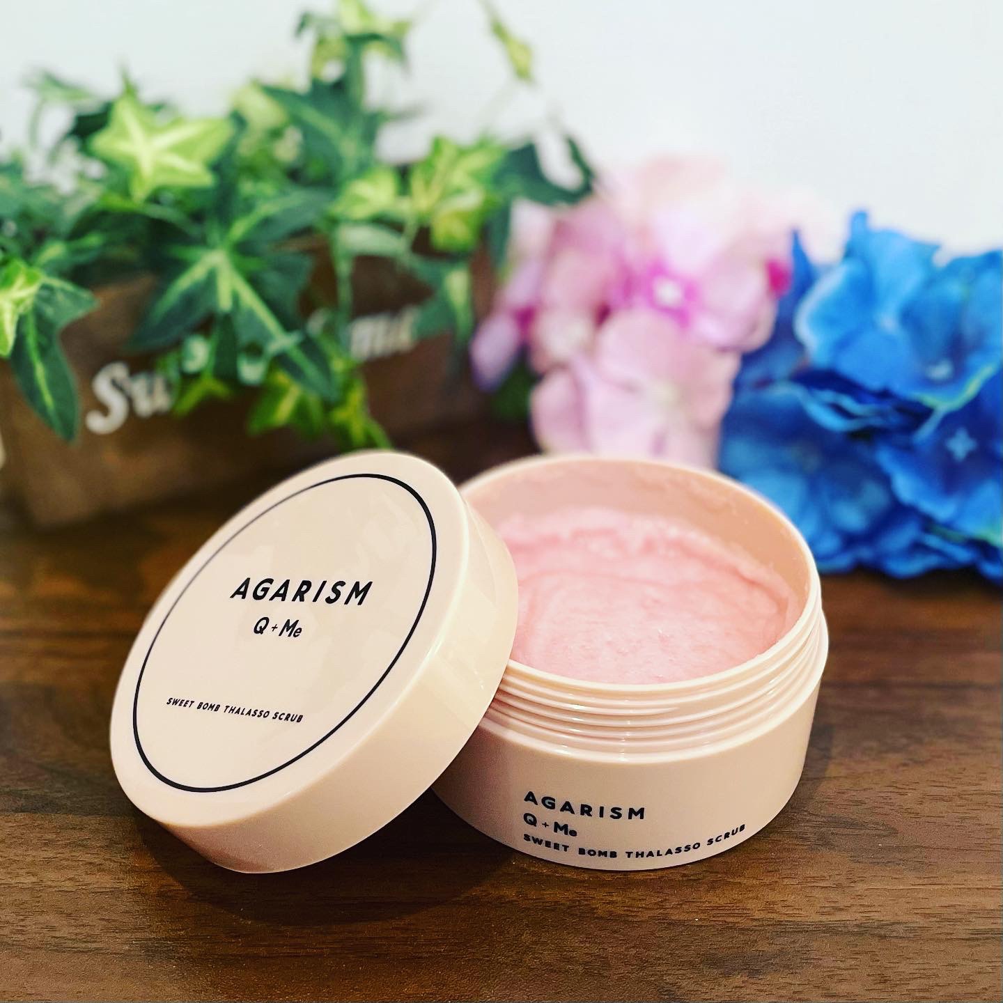 Q+Me スウィート ボム タラソ スクラブ/AGARISM/バスト・ヒップケアを使ったクチコミ（2枚目）