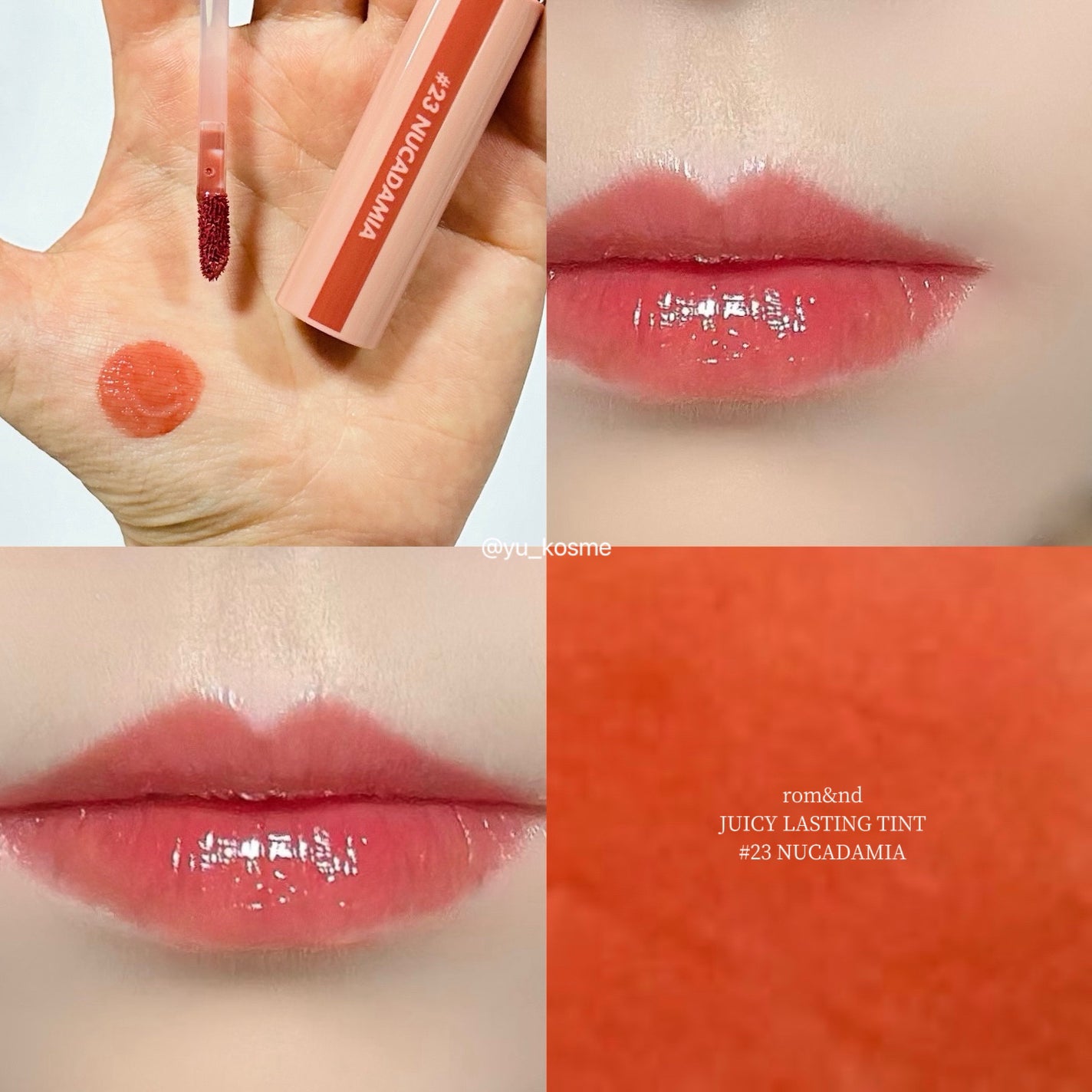 ジューシーラスティングティント/rom&nd/リップティントを使ったクチコミ(5枚目)