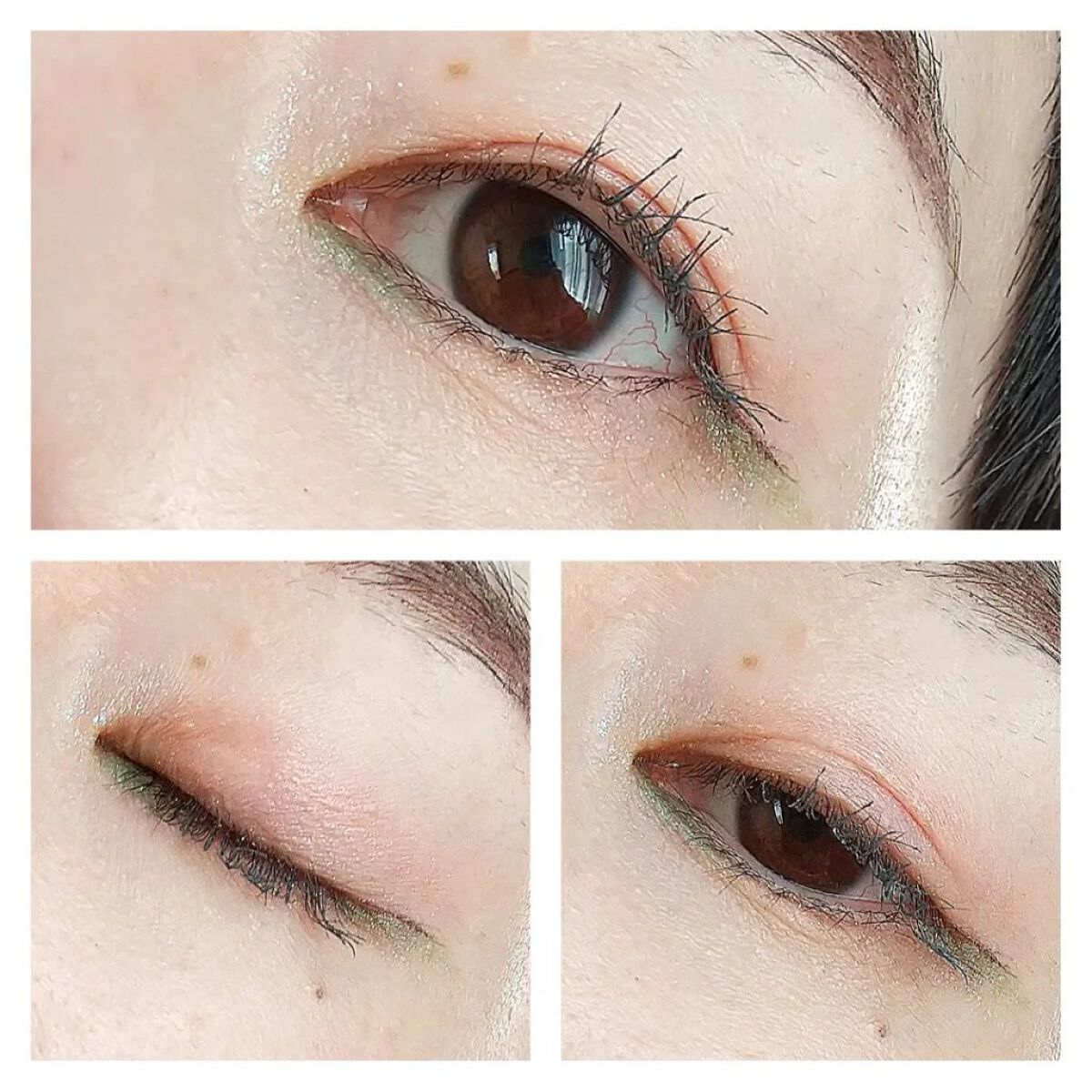 インジーニアス パウダーアイズ N 11 シャイニーグリーン/RMK/単色アイシャドウを使ったクチコミ（3枚目）