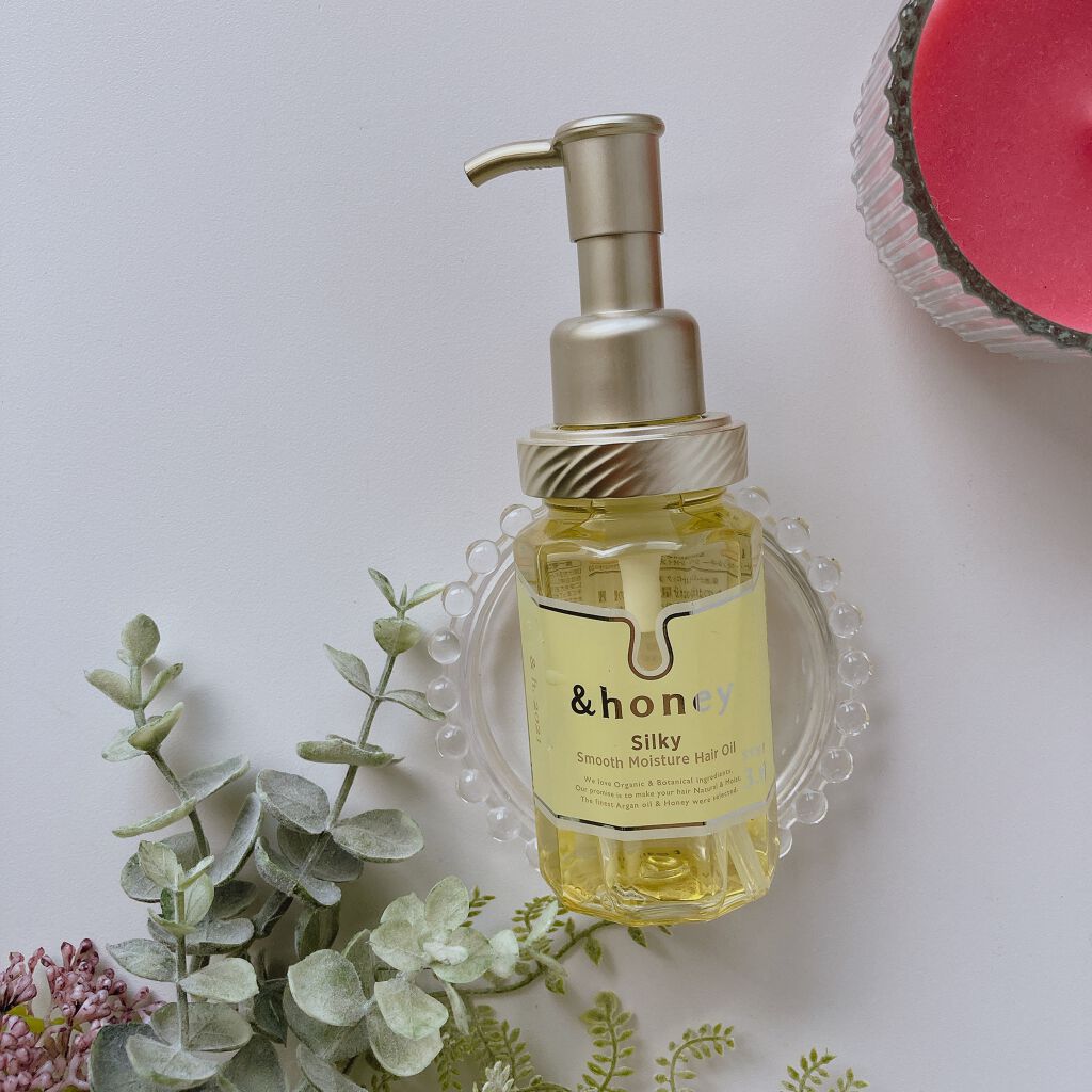 シルキー　スムースモイスチャー　ヘアオイル　3.0/&honey/ヘアオイルを使ったクチコミ（1枚目）