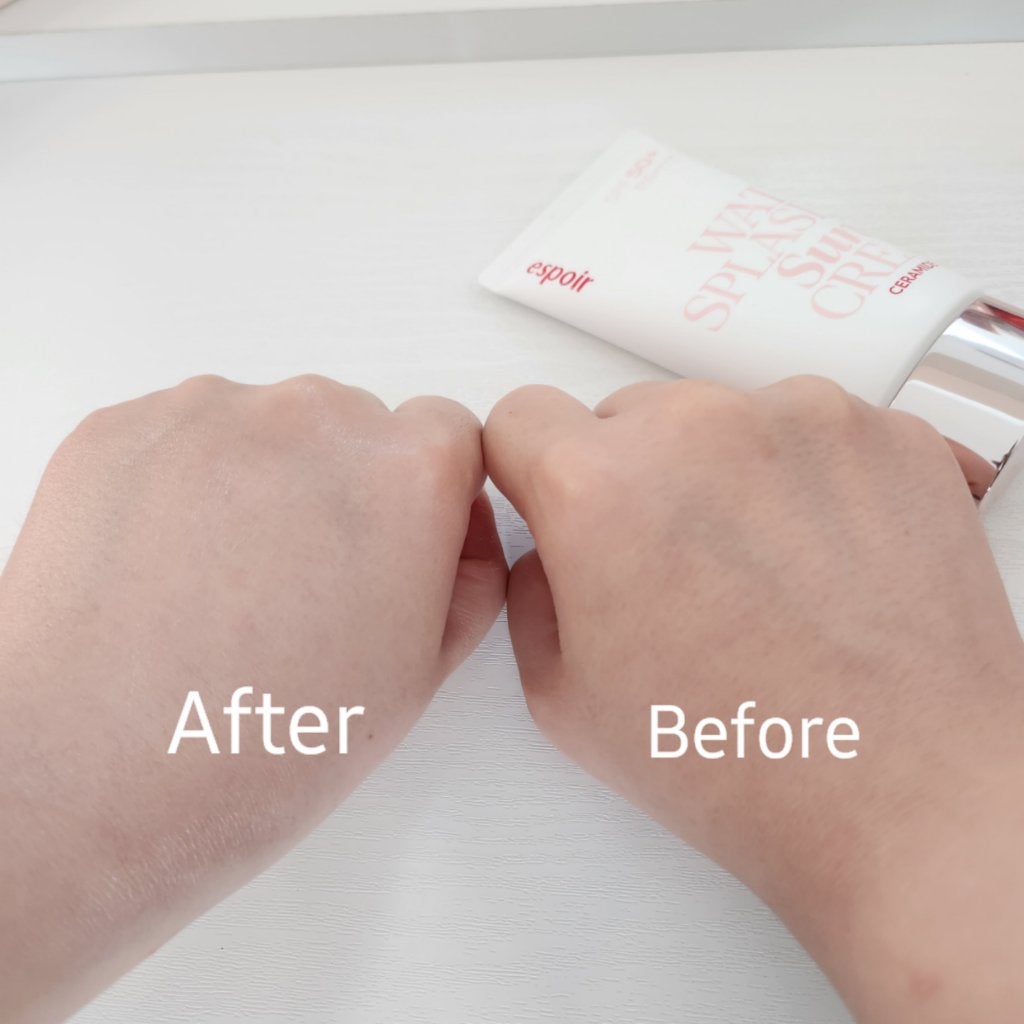 ウォータースプラッシュサンクリーム セラミド/espoir/日焼け止めクリームを使ったクチコミ(4枚目)