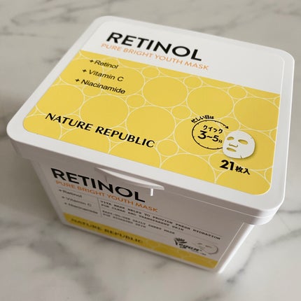 キューブマスク レチノール/ネイチャーリパブリック/シートマスク・パックを使ったクチコミ(1枚目)