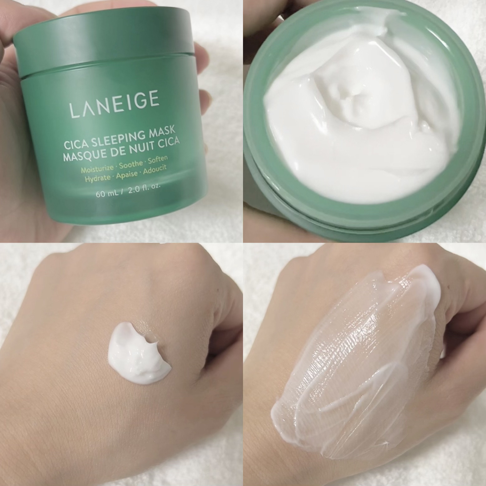 シカスリーピングマスク/LANEIGE/フェイスクリームを使ったクチコミ（3枚目）
