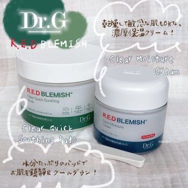 

【Dr.G】

R.E.D BLEMISH®
✤ Clear Quick Soothing Pads
✤ Clear Moisture Cream


＼敏感肌＆乾燥肌さんにオススメの＆水分パッド🚰